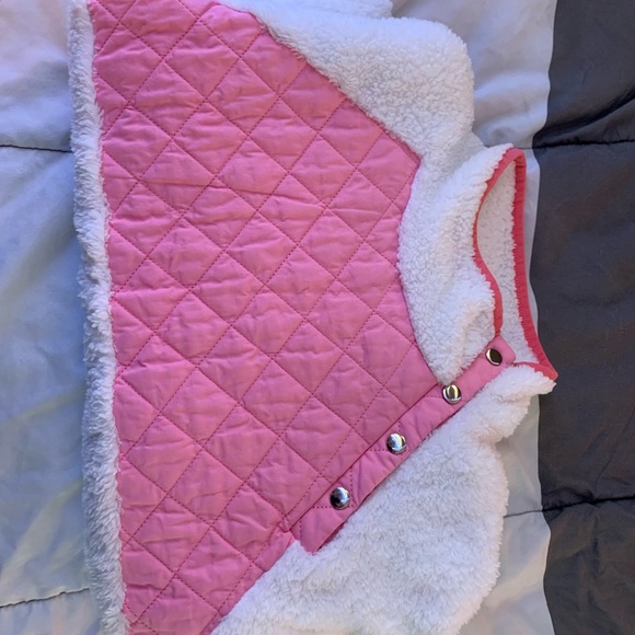 Pink lily Jacket, no stains, size medium, white and pink colored. - Picture 5 of 5